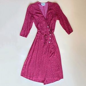 Rouje - Gabin dot-print wrap dress, Sz. 36